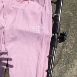 SUPER RARE PINK BRANDY NEW YORK SWEATPANTS